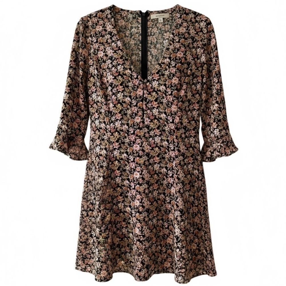 Vintage Free People Floral Mini Dress – Made in USA (Size Small) - Picture 7 of 7